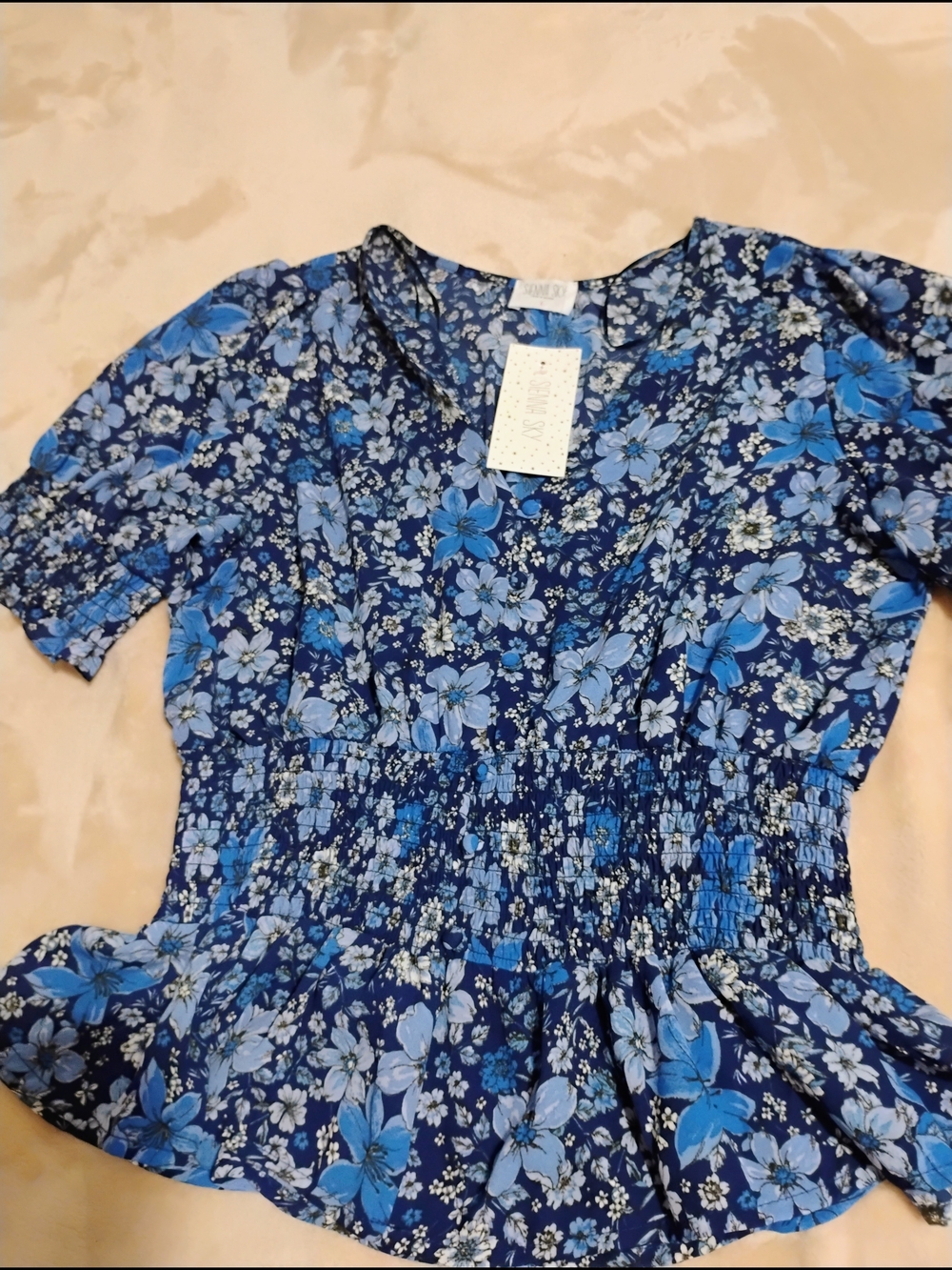 Sienna Sky Navy Blue Floral Dress